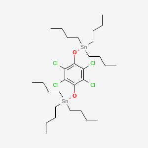 molecular formula C30H54Cl4O2Sn2 B14737967 [(2,3,5,6-Tetrachloro-1,4-phenylene)bis(oxy)]bis(tributylstannane) CAS No. 5381-62-4