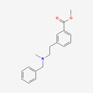 molecular formula C18H22ClNO2 B1473797 3-[2-[苄基(甲基)氨基]乙基]苯甲酸甲酯 CAS No. 51352-88-6