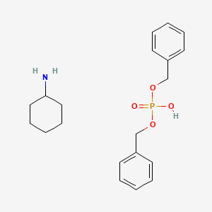 Bis(phenylmethoxy)phosphinic acid; cyclohexanamine