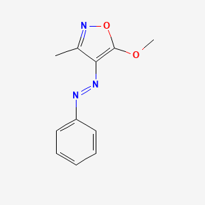 5-Methoxy-3-methyl-4-[(E)-phenyldiazenyl]-1,2-oxazole