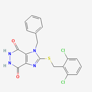 1-Benzyl-2-[(2,6-dichlorobenzyl)sulfanyl]-5,6-dihydro-1h-imidazo[4,5-d]pyridazine-4,7-dione