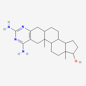 8,10-Diamino-11a,13a-dimethyl-2,3,3a,3b,4,5,5a,6,11,11a,11b,12,13,13a-tetradecahydro-1h-cyclopenta[5,6]naphtho[1,2-g]quinazolin-1-ol