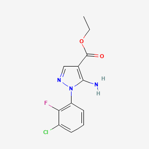 B1473804 Ethyl 5-amino-1-(3-chloro-2-fluorophenyl)-1H-pyrazole-4-carboxylate CAS No. 1422385-89-4