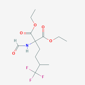 Diethyl formamido(4,4,4-trifluoro-3-methylbutyl)propanedioate