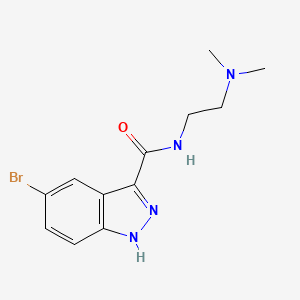 B1473810 5-Bromo-N-(2-(dimethylamino)ethyl)-1H-indazole-3-carboxamide CAS No. 91766-59-5