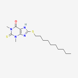 2-Thio-8-N-(decylthio)theophylline