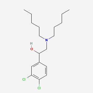 1-(3,4-Dichlorophenyl)-2-(dipentylamino)ethanol