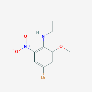 B1473814 4-bromo-N-ethyl-2-methoxy-6-nitroaniline CAS No. 1416554-52-3