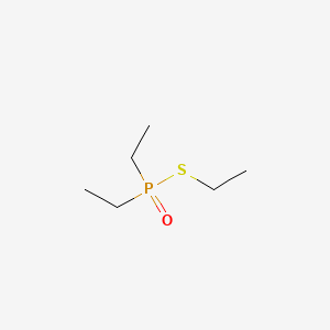 molecular formula C6H15OPS B14738141 Phosphinothioic acid, diethyl-, S-ethyl ester CAS No. 4885-47-6