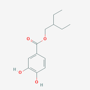 molecular formula C13H18O4 B14738149 2-Ethylbutyl 3,4-dihydroxybenzoate CAS No. 5438-57-3