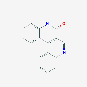 molecular formula C17H12N2O B14738160 5-Methylquinolino[3,4-c]quinolin-6-one 