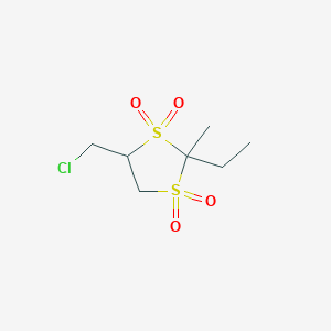 4-(Chloromethyl)-2-ethyl-2-methyl-1,3-dithiolane 1,1,3,3-tetraoxide