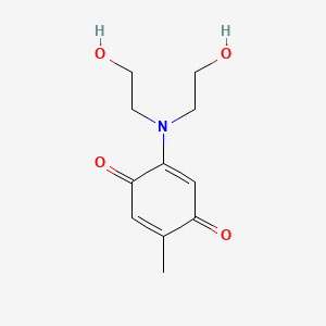 2-[Bis(2-hydroxyethyl)amino]-5-methylcyclohexa-2,5-diene-1,4-dione