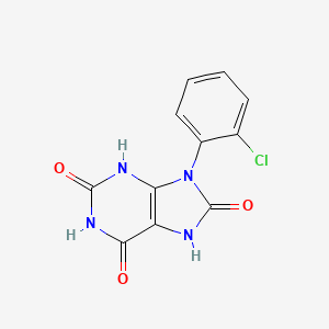 9-(2-Chlorophenyl)-7,9-dihydro-1h-purine-2,6,8(3h)-trione