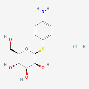 B1473825 4-Aminophenyl b-D-thiomannopyranoside HCl CAS No. 1174234-26-4