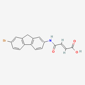 3-[(7-Bromo-9h-fluoren-2-yl)carbamoyl]prop-2-enoic acid