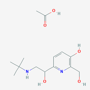 molecular formula C14H24N2O5 B147383 醋酸匹布特罗 CAS No. 65652-44-0