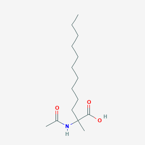 2-Acetamido-2-methyldodecanoic acid