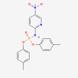 N-bis(4-methylphenoxy)phosphoryl-5-nitropyridin-2-amine