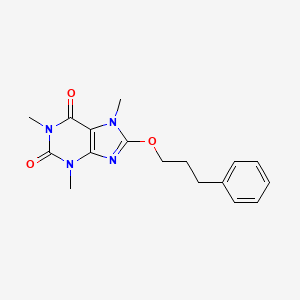 1,3,7-Trimethyl-8-(3-phenylpropoxy)purine-2,6-dione