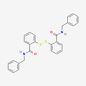 N-benzyl-2-[[2-(benzylcarbamoyl)phenyl]disulfanyl]benzamide