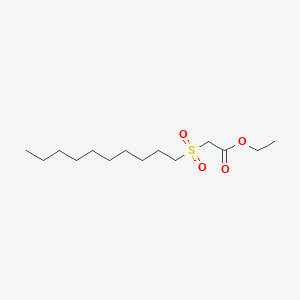 (Decylsulfonyl)acetic acid, ethyl ester