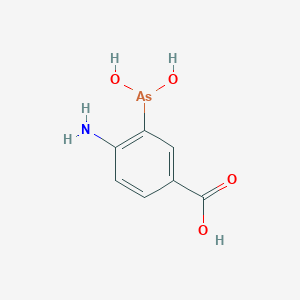 4-Amino-3-(dihydroxyarsanyl)benzoic acid