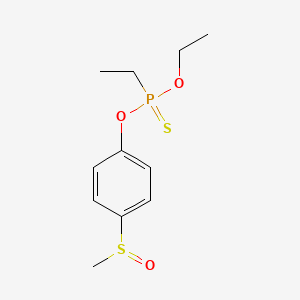 Phosphonothioic acid, ethyl-, O-ethyl O-(4-(methylsulfinyl)phenyl) ester