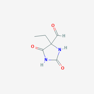 4-Ethyl-2,5-dioxoimidazolidine-4-carbaldehyde