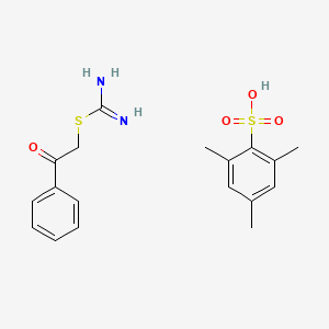 phenacyl carbamimidothioate;2,4,6-trimethylbenzenesulfonic acid