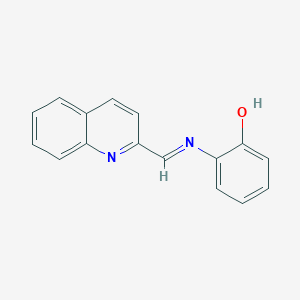 (6E)-6-{[(Quinolin-2(1H)-ylidene)methyl]imino}cyclohexa-2,4-dien-1-one