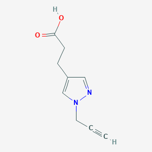 B1473847 3-[1-(prop-2-yn-1-yl)-1H-pyrazol-4-yl]propanoic acid CAS No. 1783938-43-1