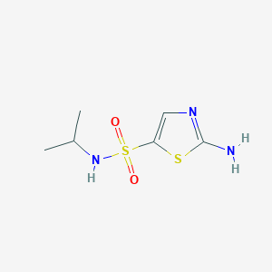 molecular formula C6H11N3O2S2 B1473855 2-氨基-N-异丙基噻唑-5-磺酰胺 CAS No. 920281-02-3