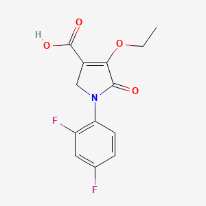 1-(2,4-difluorophenyl)-4-ethoxy-5-oxo-2,5-dihydro-1H-pyrrole-3-carboxylic acid