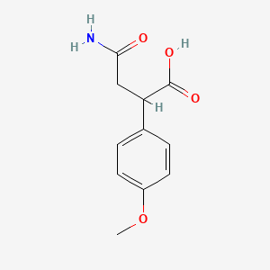 4-Amino-2-(4-methoxyphenyl)-4-oxobutanoic acid