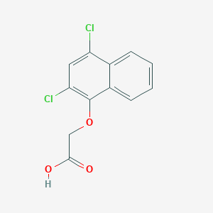 molecular formula C12H8Cl2O3 B14738926 [(2,4-Dichloronaphthalen-1-yl)oxy]acetic acid CAS No. 5466-48-8