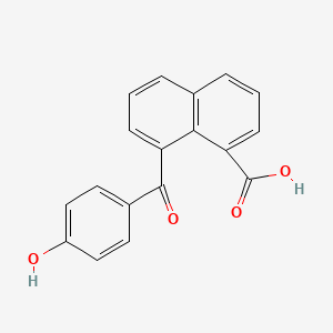 8-(4-Hydroxybenzoyl)naphthalene-1-carboxylic acid