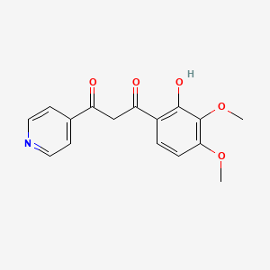 1-(2-Hydroxy-3,4-dimethoxyphenyl)-3-(pyridin-4-yl)propane-1,3-dione