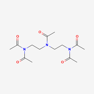 molecular formula C14H23N3O5 B14738961 Acetamide, N,N-bis[2-(diacetylamino)ethyl]- CAS No. 6535-80-4