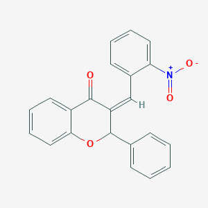 (3Z)-3-[(2-nitrophenyl)methylidene]-2-phenylchromen-4-one