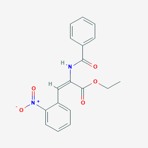 ethyl (E)-2-benzamido-3-(2-nitrophenyl)prop-2-enoate