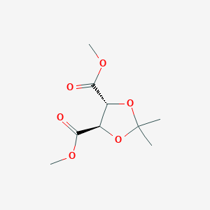 molecular formula C9H14O6 B147391 (4R,5R)-2,2-二甲基-1,3-二氧戊环-4,5-二甲酸二甲酯 CAS No. 37031-29-1