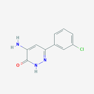 molecular formula C10H8ClN3O B1473915 4-氨基-6-(3-氯苯基)嘧啶-3-醇 CAS No. 1508304-35-5