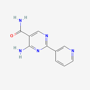 4-Amino-2-(pyridin-3-yl)pyrimidine-5-carboxamide