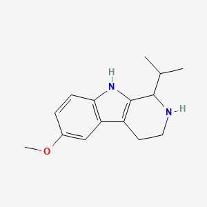 B14739314 9H-Pyrido(3,4-b)indole, 1,2,3,4-tetrahydro-1-isopropyl-6-methoxy- CAS No. 5684-65-1