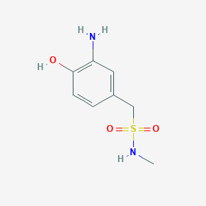 molecular formula C8H12N2O3S B1473935 3-Amino-4-hydroxy-N-methyl-benzenesulfonamide CAS No. 85237-56-5