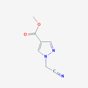 molecular formula C7H7N3O2 B1473944 Methyl 1-(cyanomethyl)-1H-pyrazole-4-carboxylate CAS No. 1824468-12-3