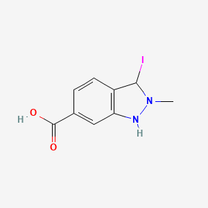 molecular formula C9H9IN2O2 B1473945 3-Iodo-2-methyl-1H-indazole-6-carboxylic acid CAS No. 1363381-42-3