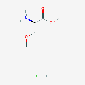 molecular formula C5H12ClNO3 B1473952 (R)-Methyl 2-amino-3-methoxypropanoate hydrochloride CAS No. 1800300-79-1