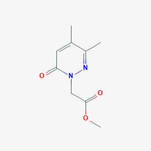 molecular formula C9H12N2O3 B1473954 methyl 2-(3,4-dimethyl-6-oxopyridazin-1(6H)-yl)acetate CAS No. 1934883-34-7